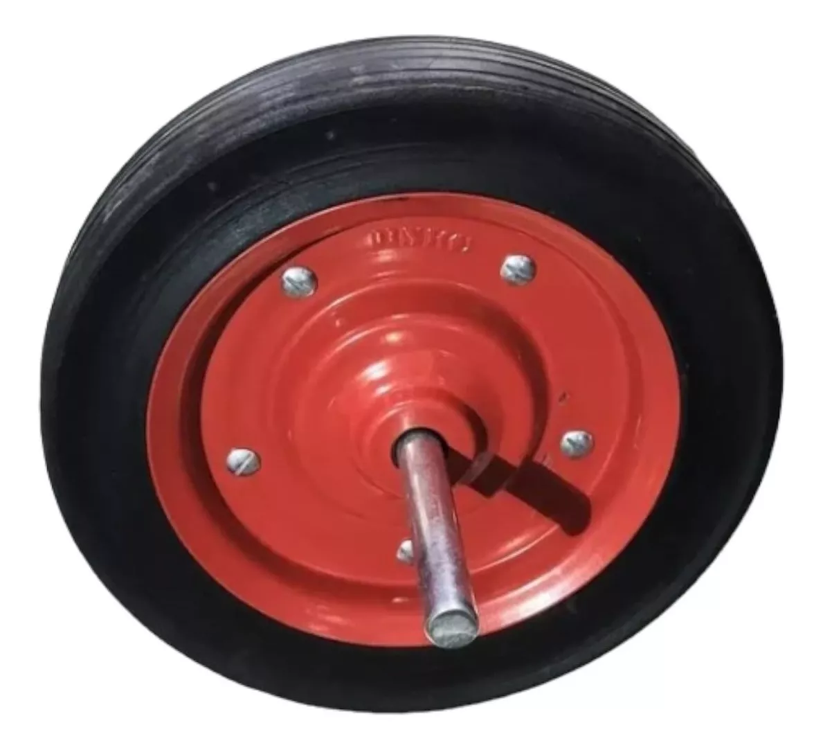 Rueda carretilla maciza roja 350x8 Lioi