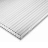 Plancha de policarbonato alveolar, transparente, 4 mm, 2,1 × 2,9 m, DVP