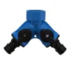 Conector Y con 2 salidas 1/2´´ con llaves de paso EDR
