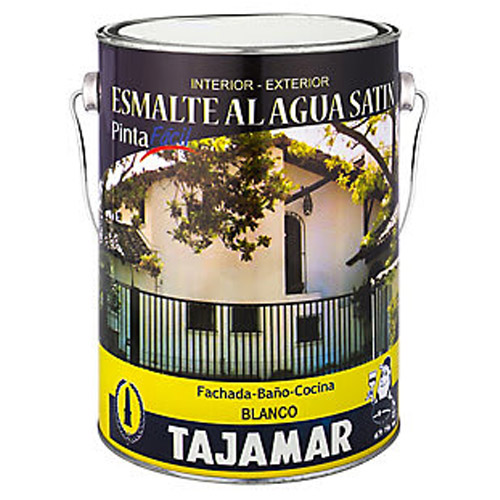Esmalte al agua blanco satinado gl Tajamar