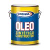 Óleo constructor semibrillo negro, 1 galón, Soquina