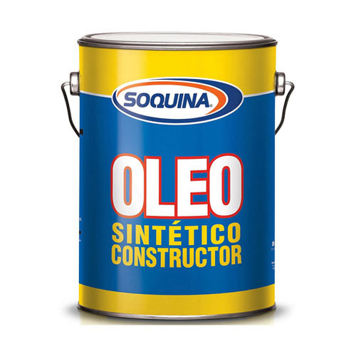 Oleo constructor semibrillo negro 1gl Soquina