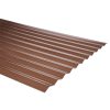 Policarbonato ondulado 0.5 mm x 0.81 x 2.0 mts bronce DVP