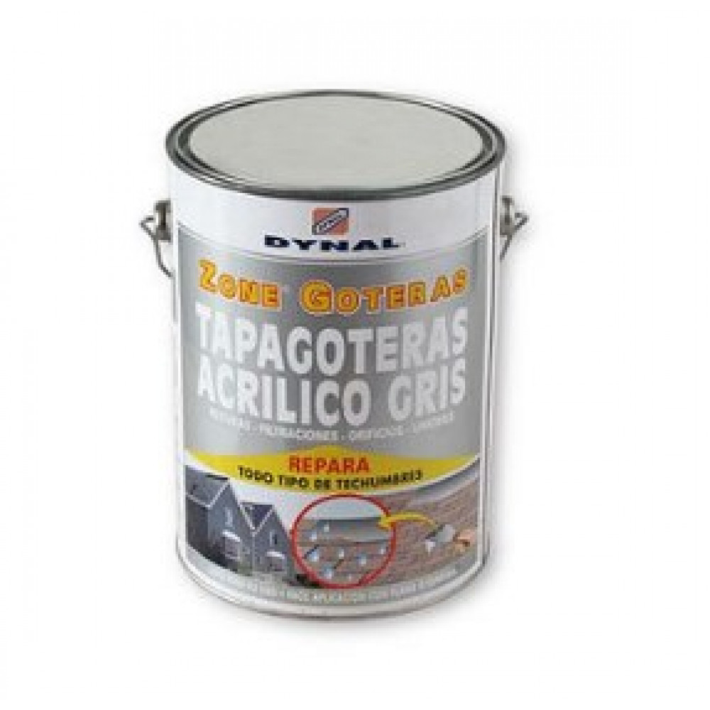Tapagotera acrilicogris  1/4 Galon Dynal (Zone goteras)