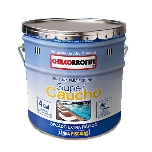 Supercaucho azul tahiti tineta 4gl Chilcorrofin