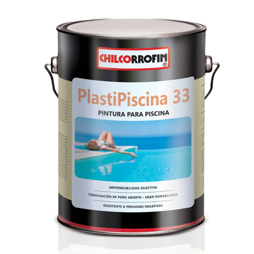 Plastipiscina 33 celeste agua 1gl Chilcorrofin