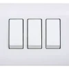 Interruptor Triple 9 /32 Genesis blanco Schneider