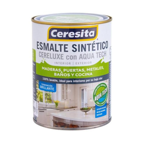 Esmalte sintetico cereluxe gris maquina 1/4 gl Ceresita