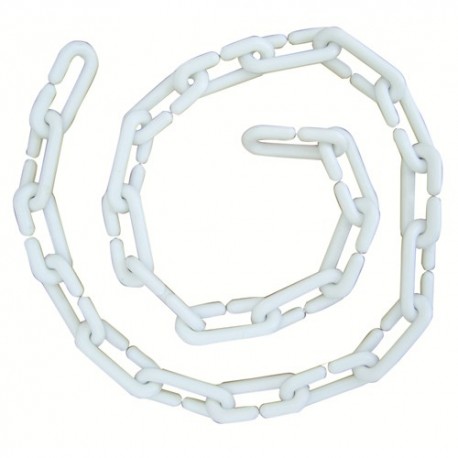 Cadena grande bajada canaleta  PVC x metro blanca Hoffens