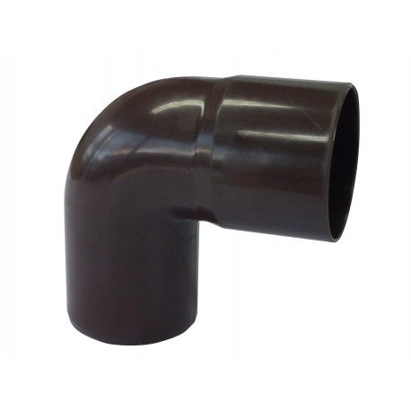 Codo Canaleta Macho / Hembra marron 75 mm x 87.5° Hoffens