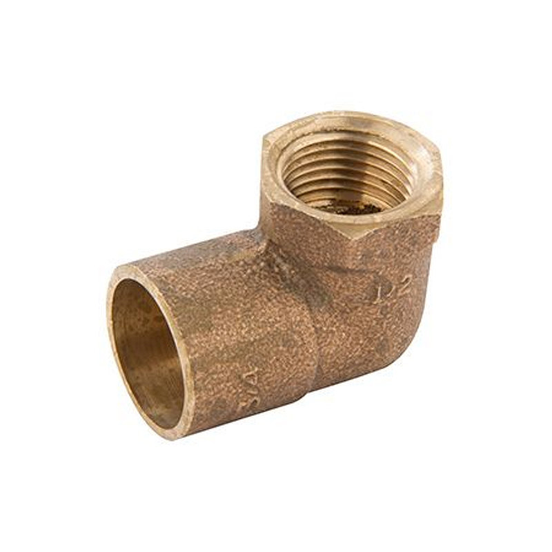 Codo bronce  3/4 SOx 1/2 HI