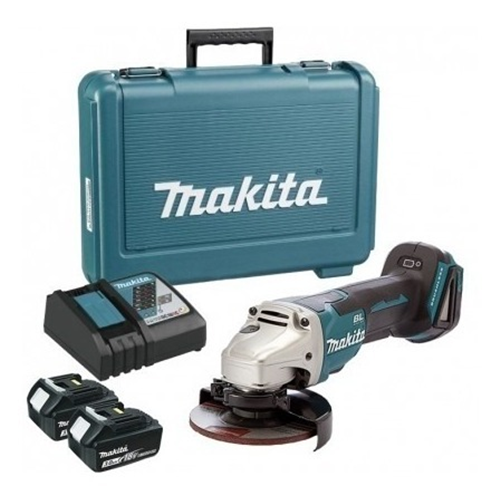Esmeril inalámbrico 4 1/2´´ 115mm 18V (2 baterías 3AH+ Cargador) Makita