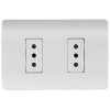 Enchufe doble 10A Genesis blanco Schneider