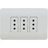 Enchufe triple 10A Genesis blanco Schneider