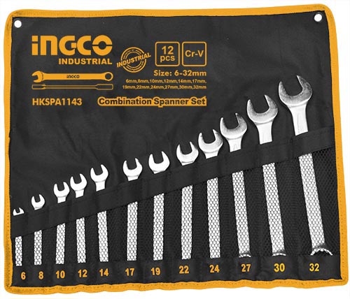 Set llave P/Corona 6 a 32 mm INGCO 12 pcs.