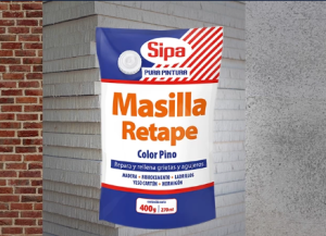 Masilla retape pino 400 gr Sipa