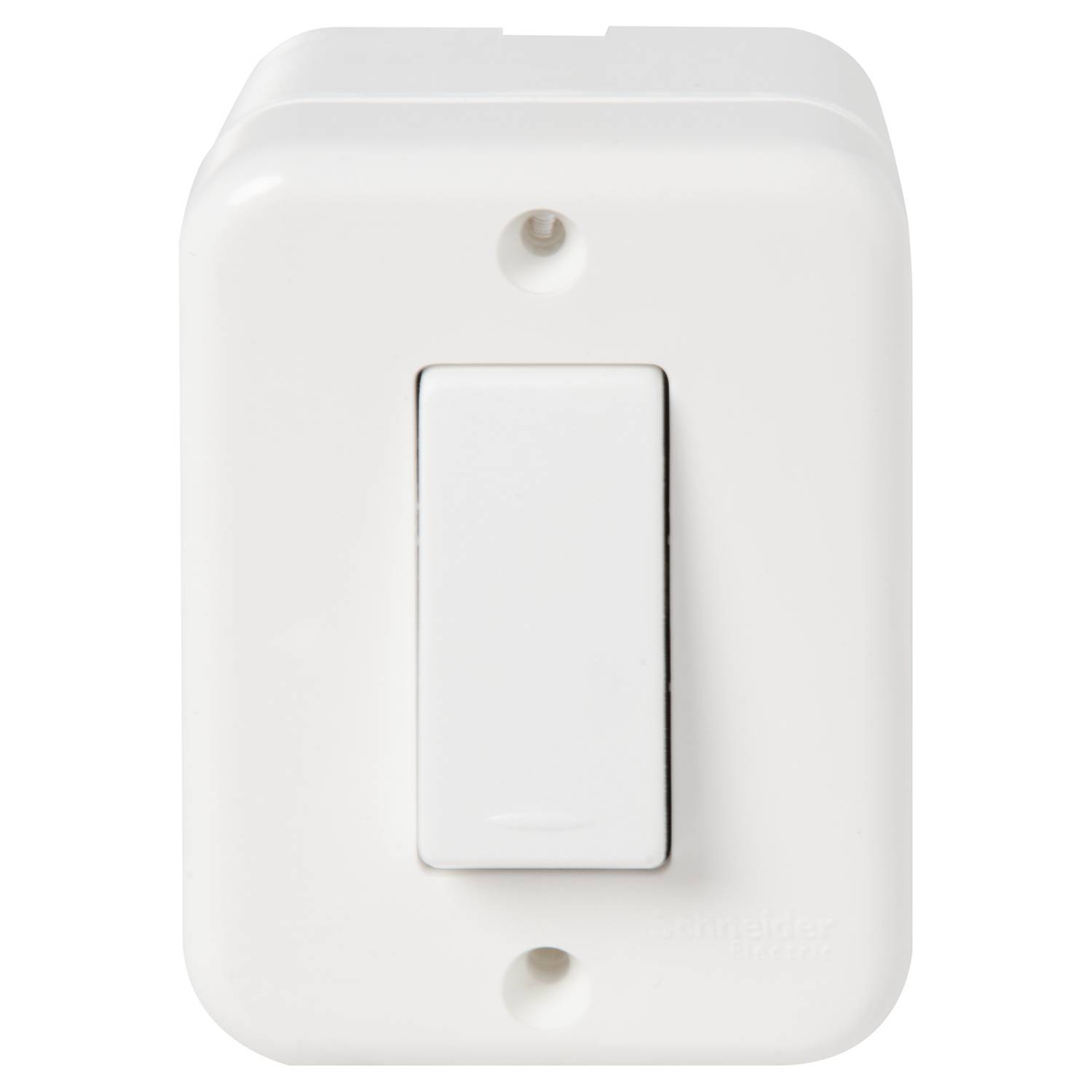 Interruptor simple 9/12 Sobrepuesto blanco Schneider