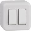 Interruptor doble  9/15 Sobrepuesto blanco Schneider