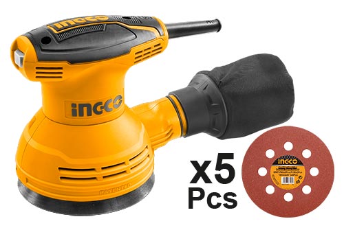 Lijadora 125mm roto orbital industrial 320w INGCO