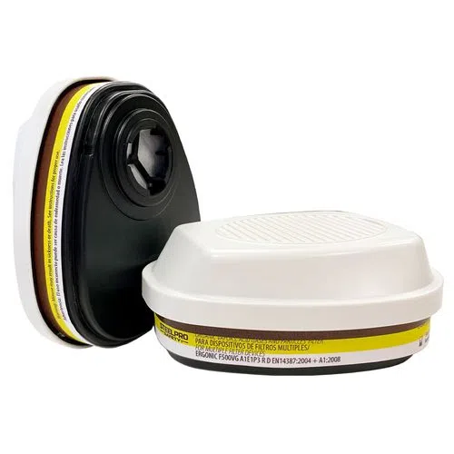 Filtro ergonic F500VG A1 gases y vapores (par) steel pro