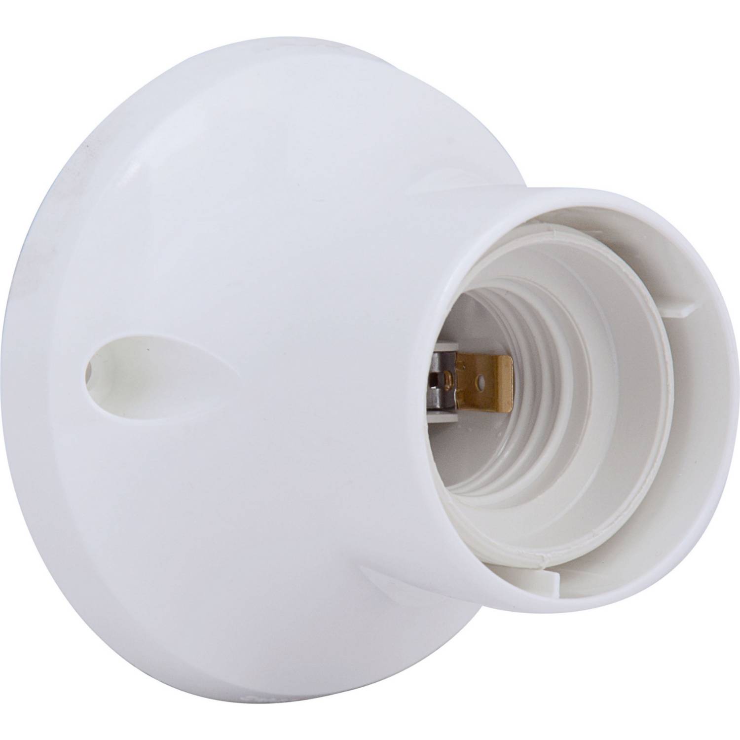 Soquete base recta blanca Marisio