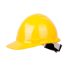 Casco con arnes plastico amarillo Lioi