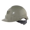 Casco con arnes plastico gris Lioi