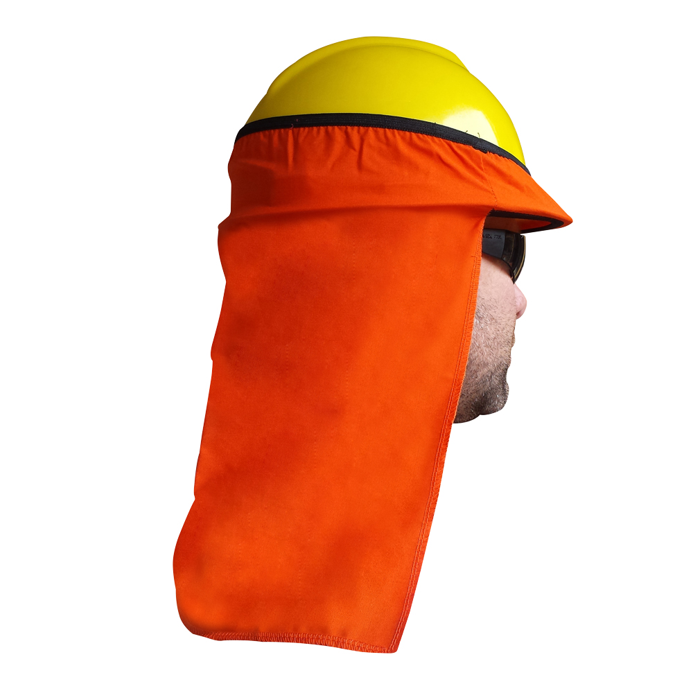 Gorro cubre nuca para casco naranjo Lioi