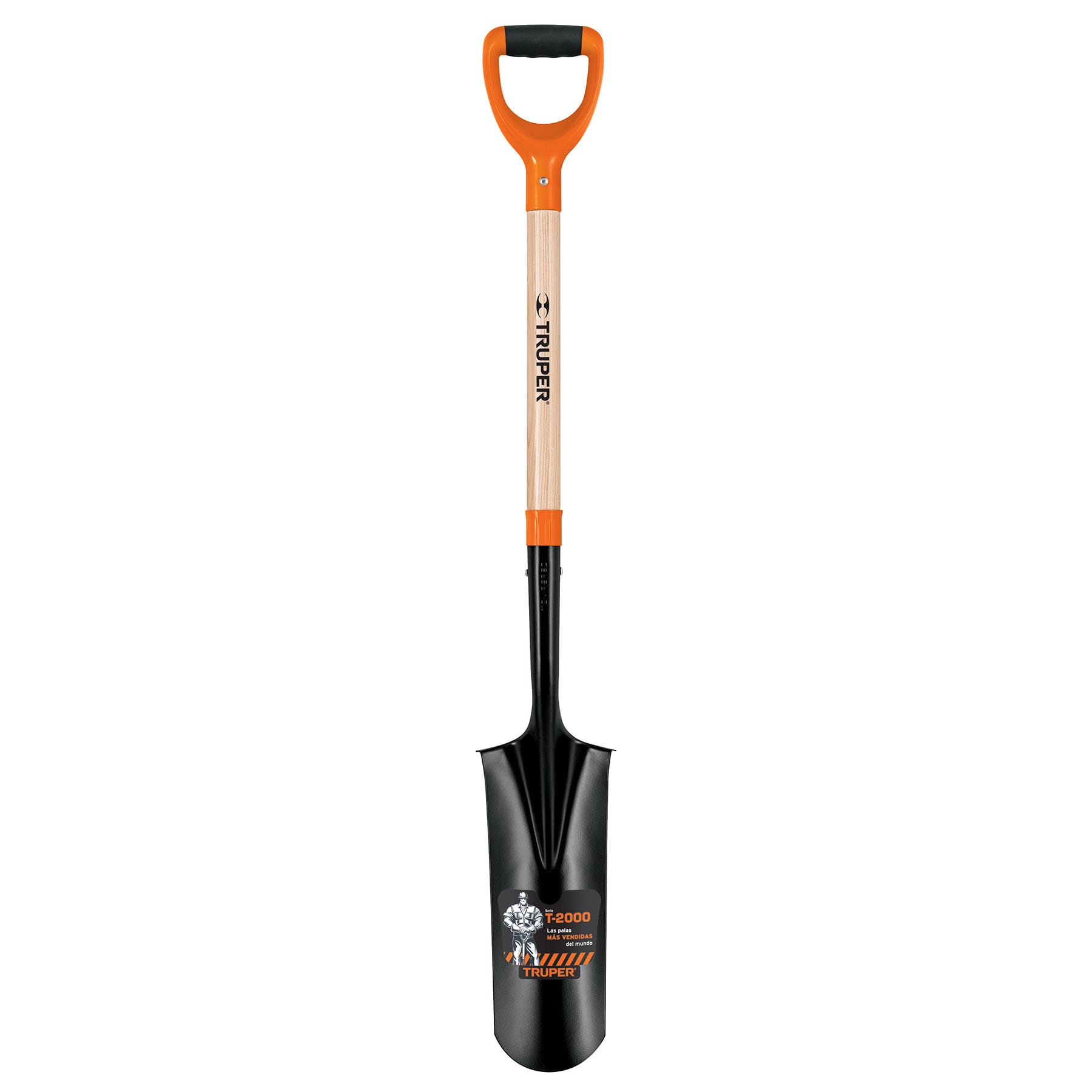 Pala ahoyadora simple mango tipo '' Y '' largo 44'' Truper