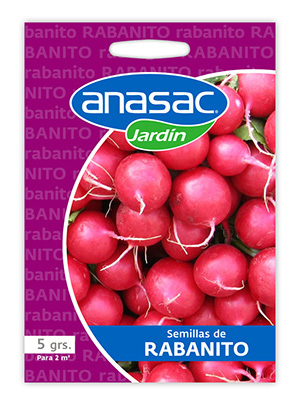 Semilla rabanito 5gr Anasac