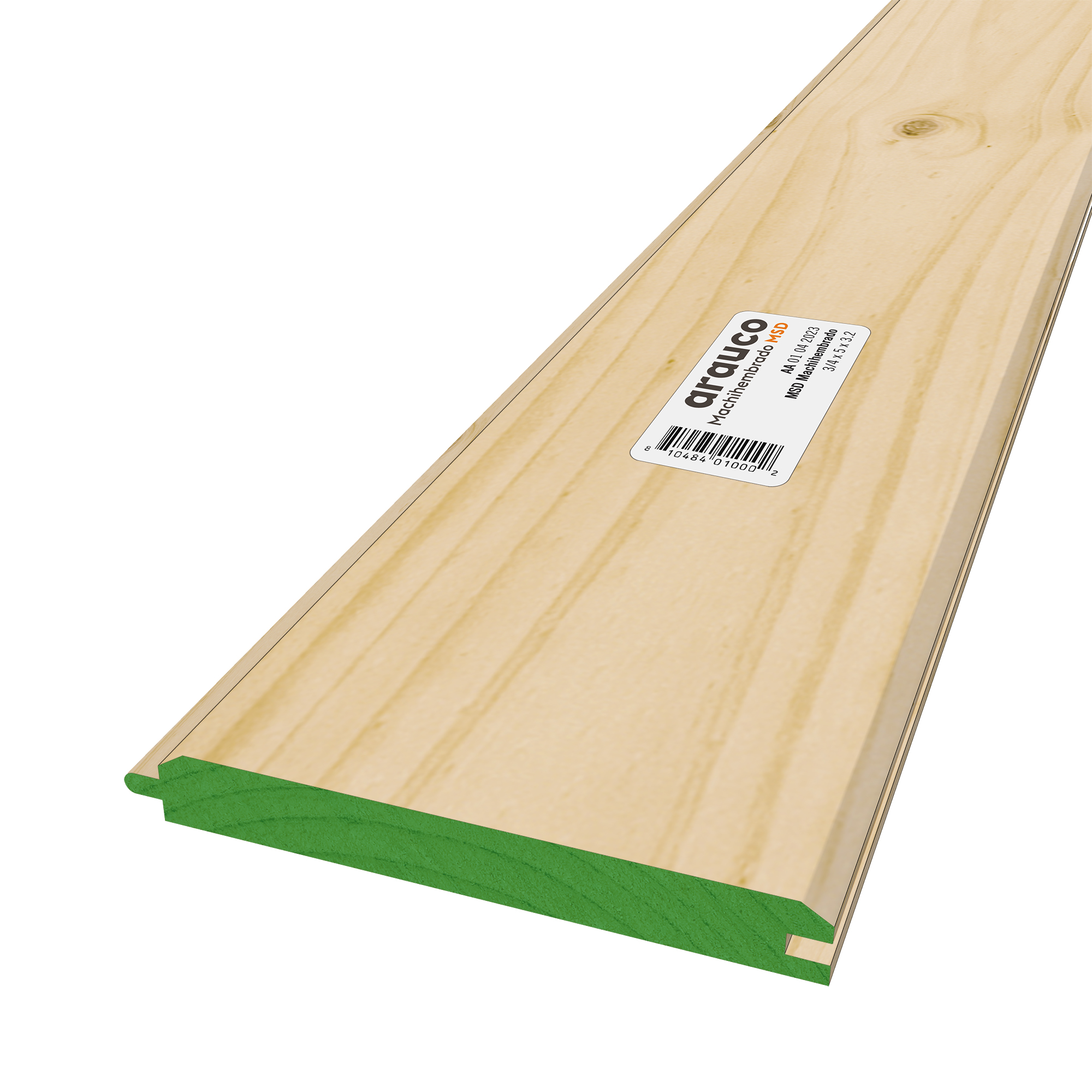Tabla forro pino Machihembrado 3/4 x 5 x 3.20 Mts