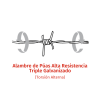 Alambre púas rollo 275 Mts BWG 16 RGM