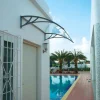 Alero listo curvo policarbonato 1 × 1.05 m transparente, DVP