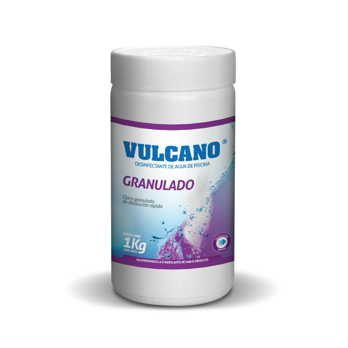 Cloro granulado 60% pureza 1kg Vulcano