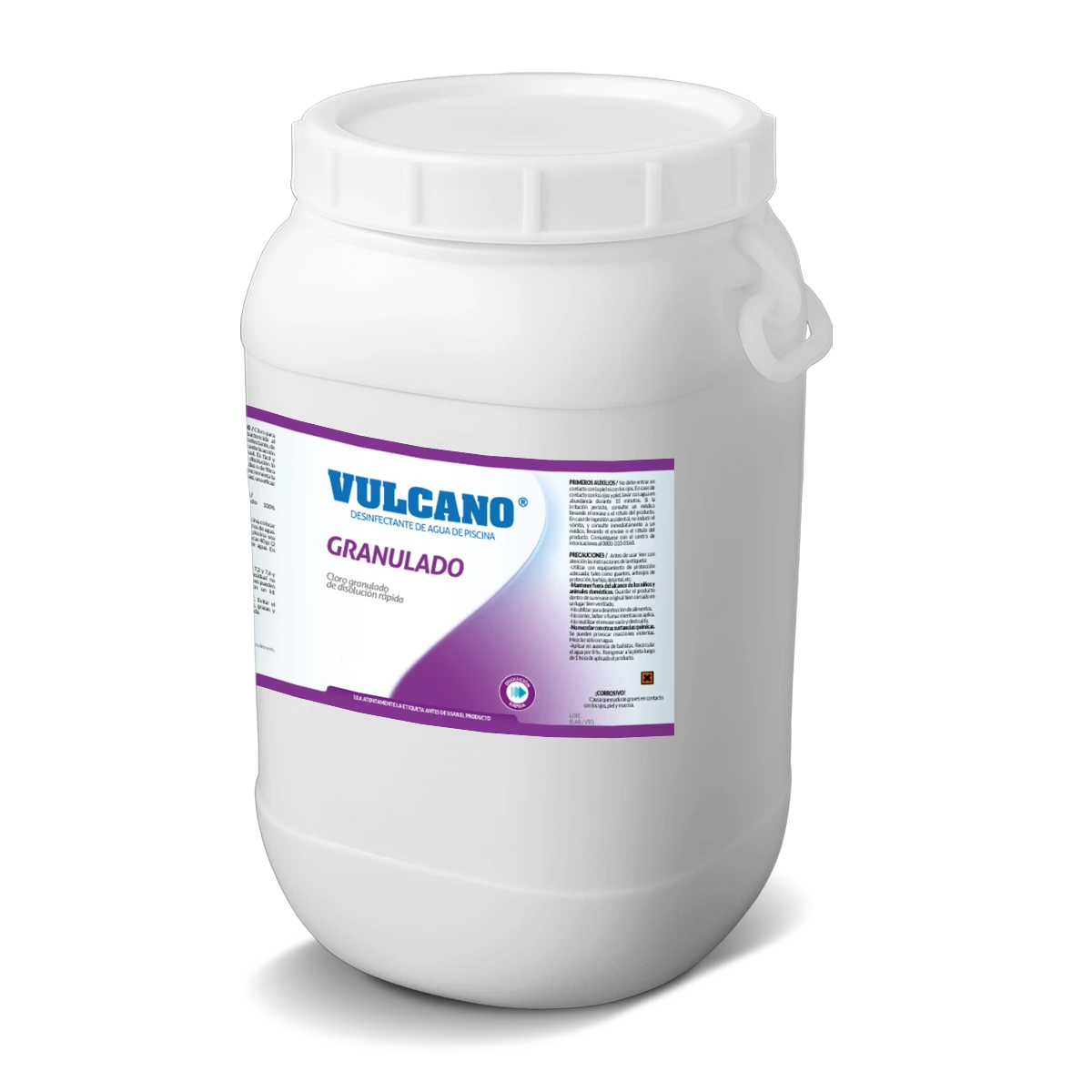 Cuñete cloro granulado 25kg al 60% Vulcano