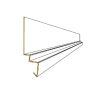 Perfil cortagotera base siding fibrocemento 2.5m x 0.5mm