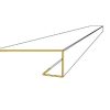 Perfil cortagotera ventana siding fibrocemento 2.5mts x 0,5mm
