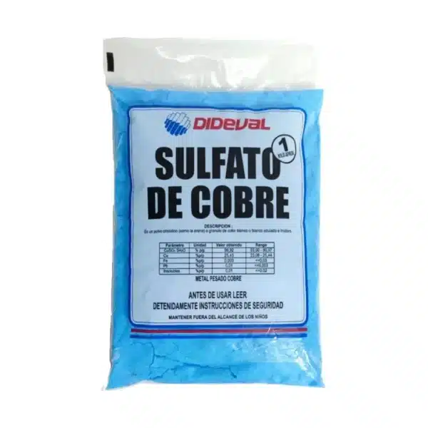 Sulfato de cobre 1kg DIDEVAL