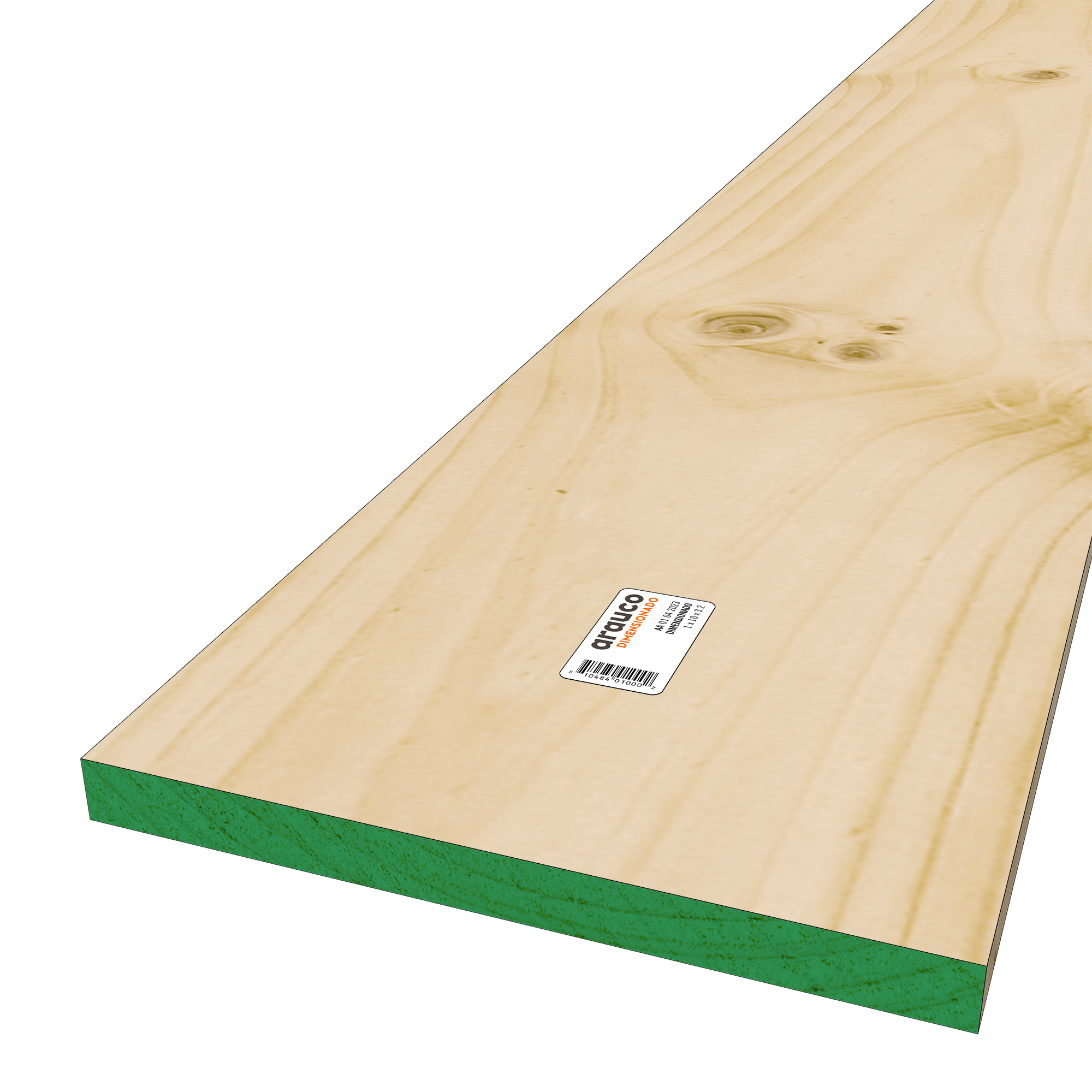 Pino bruto 1 x10 x 3.20 Mts