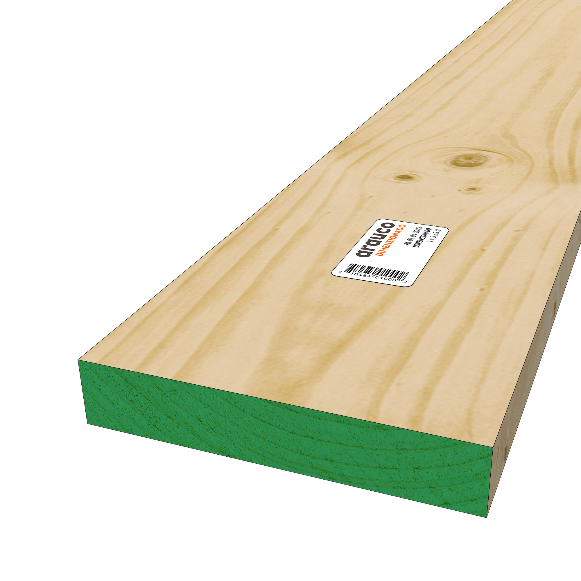 Pino bruto 1 x 5 x 3.20 Mts
