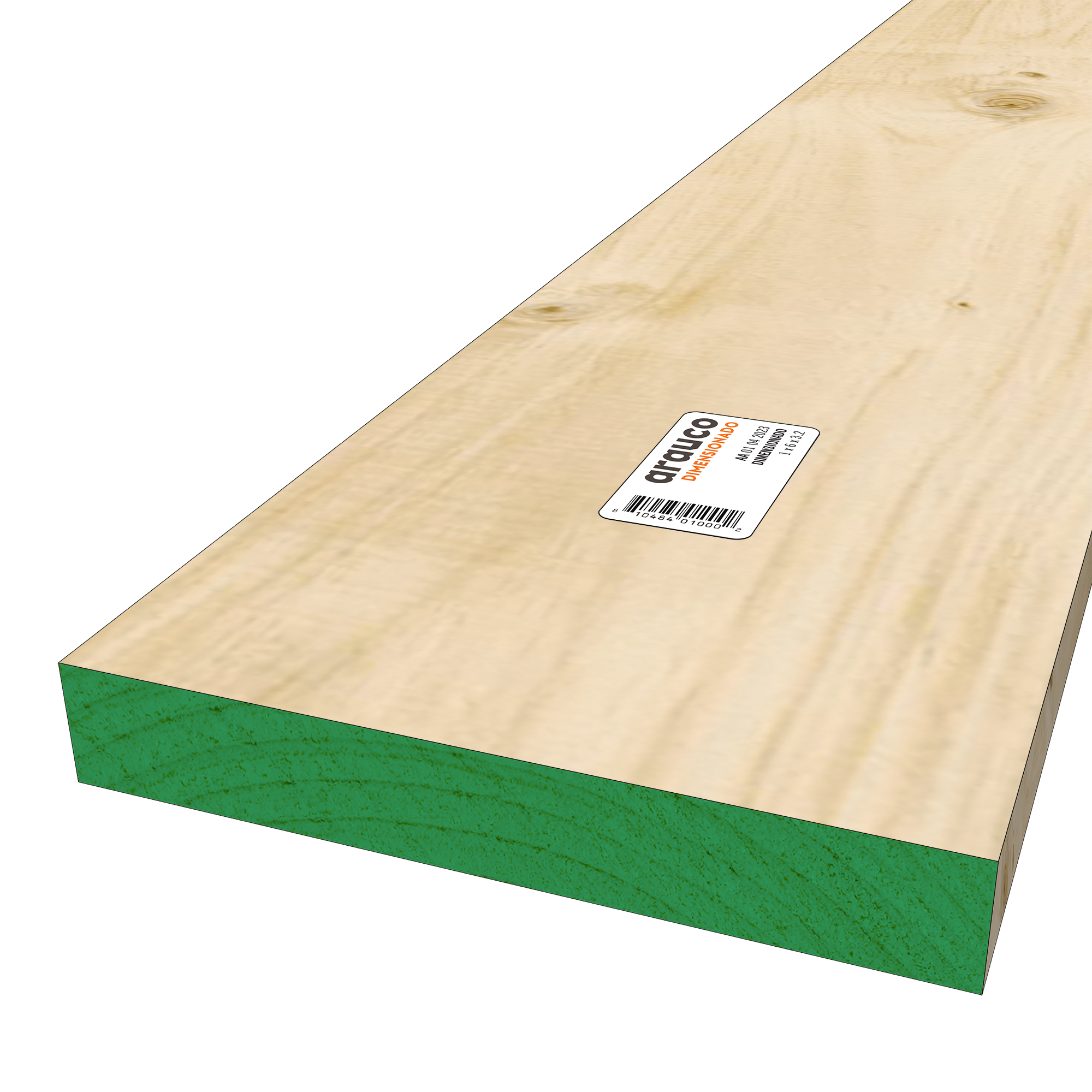 Pino bruto 1 x 6 x 3.20 Mts