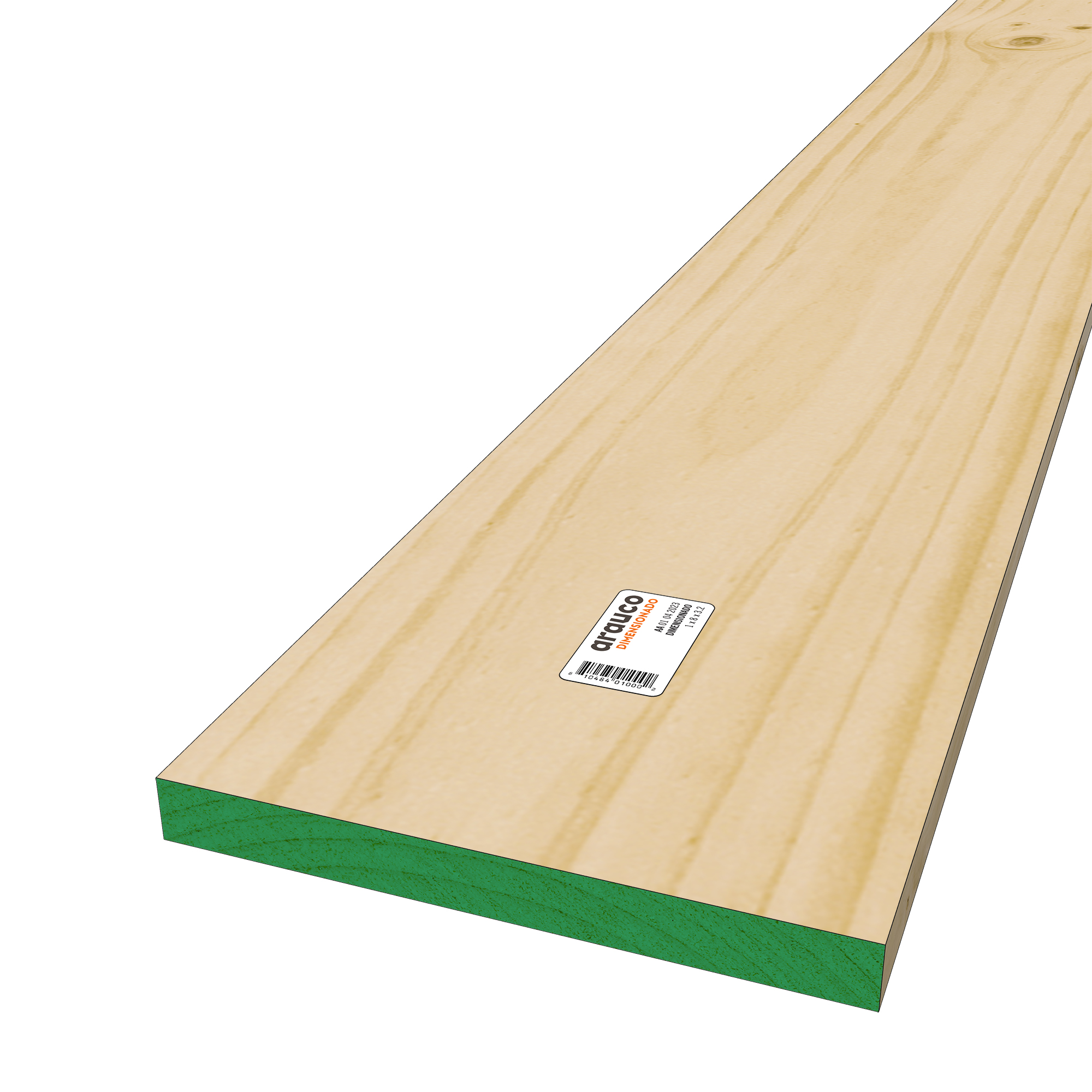 Pino bruto 1 x 8 x 3.20 Mts