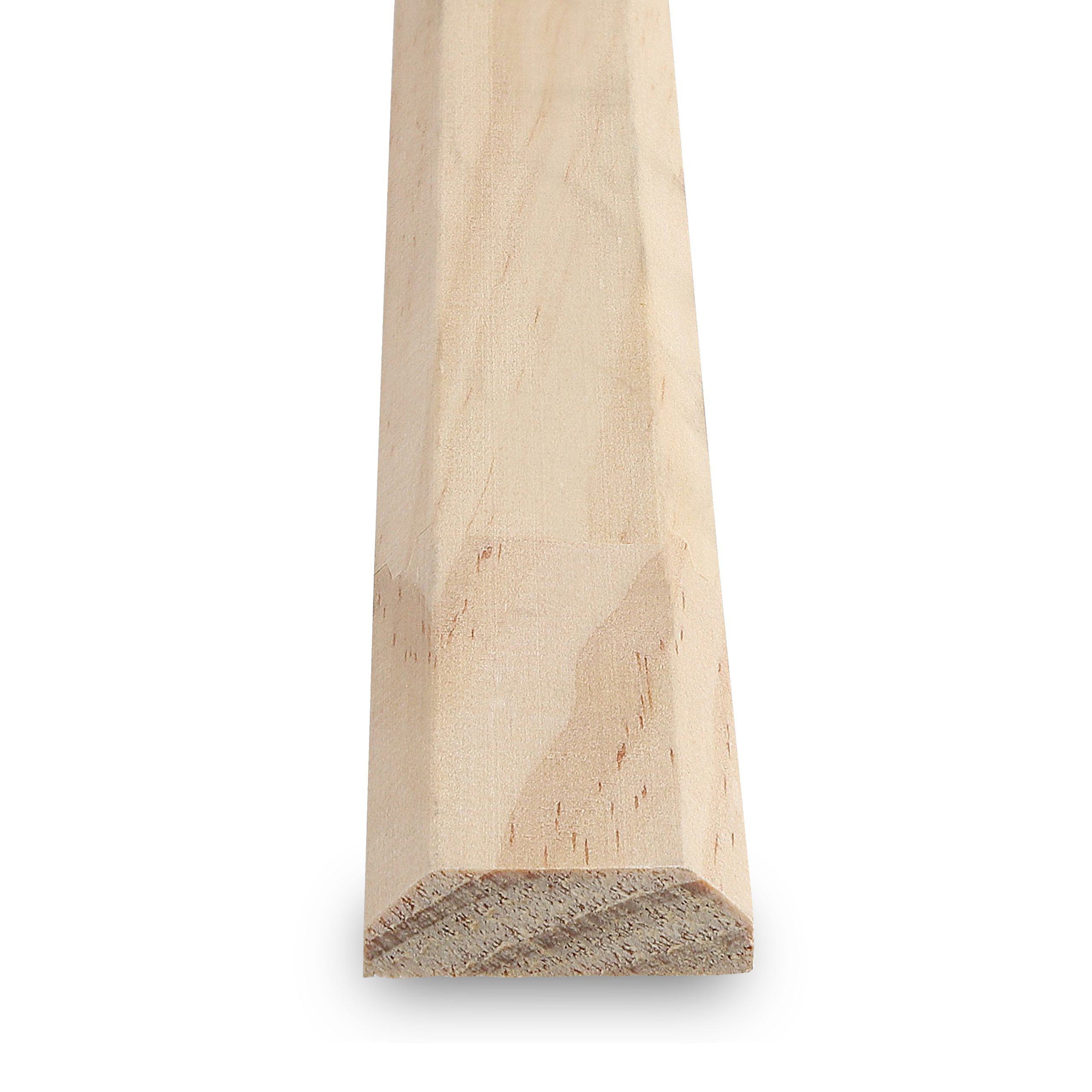 Moldura madera cubrejunta chaflan  9 x 30 x 3 Mts