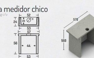 Guarda medidor hormigón chico  44 x 53cms Aconcret