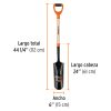 Pala hoyadora simple T-2200 mango tipo Y  44'(17163) Truper
