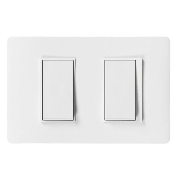 Interruptor doble 10A 9/15  Luzica blanco  Bticino