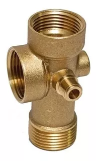 Unión 5 vias  1" 90mm bronce