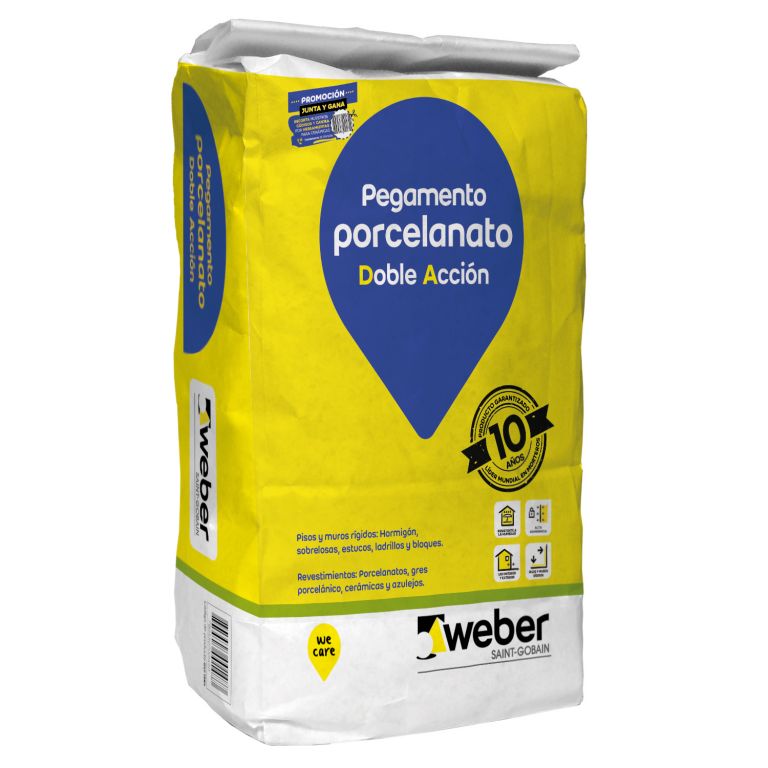 Weber Adhesivo porcelanato DA polvo 25kg
