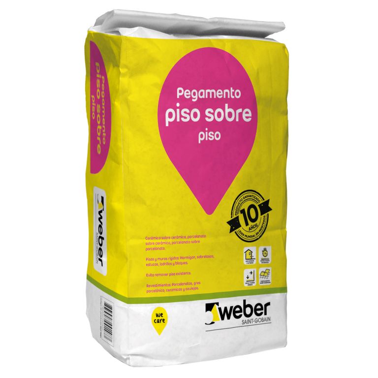 Weber Adhesivo piso sobre piso polvo 25kg