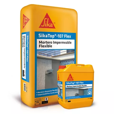 Sikatop 107 Flex dos componentes polvo 15 Kg+ 5Lts